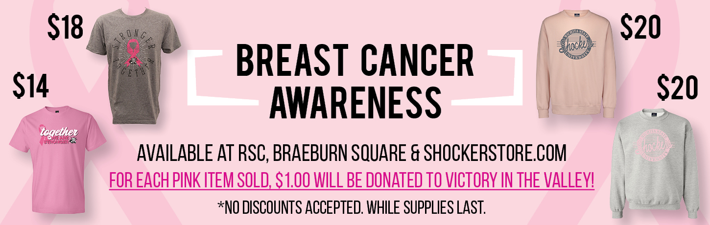 Breast Cancer Awareness pink shirt promo.